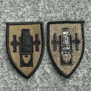 Field Artillery School OCP Class A Scorpion W2 Green Patch Pair - Lot Of (2)